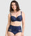 Sans Complexe Ariane Lace & Microfiber High Waist Brief - Marine Blue Knickers 