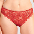 Sans Complexe Arum Microfiber and Lace Hipster Brief - Jester Red