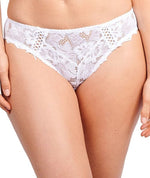 Sans Complexe Arum Microfiber and Lace Hipster Brief - White Knickers 