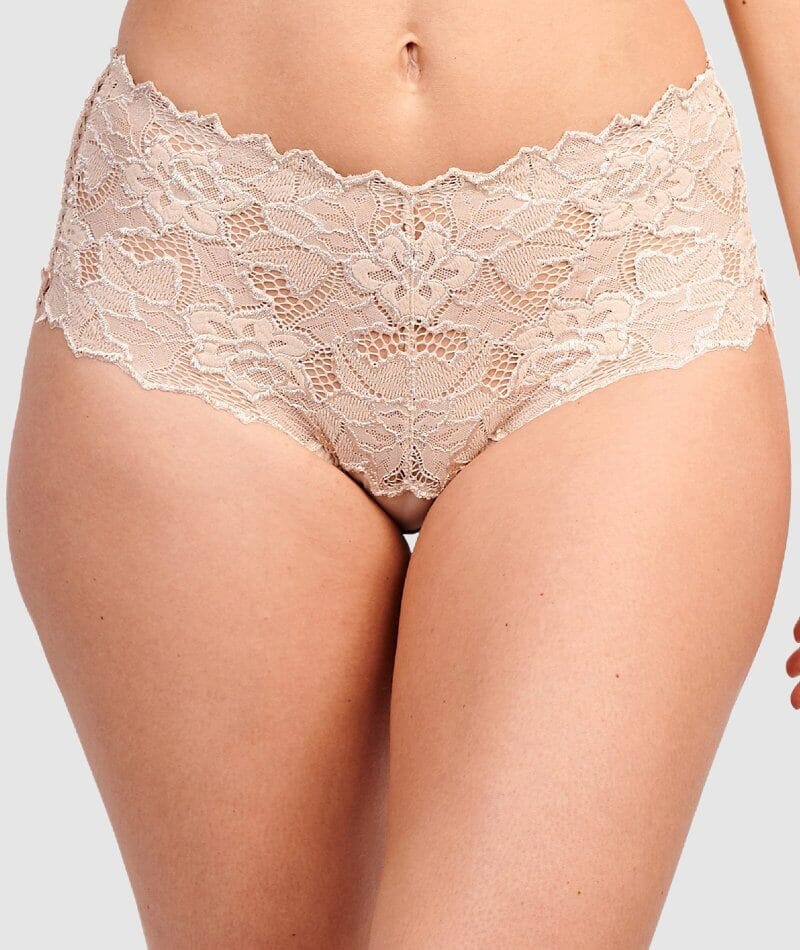 Sans Complexe Arum Mid-Rise Lace Brief - Skin Knickers 