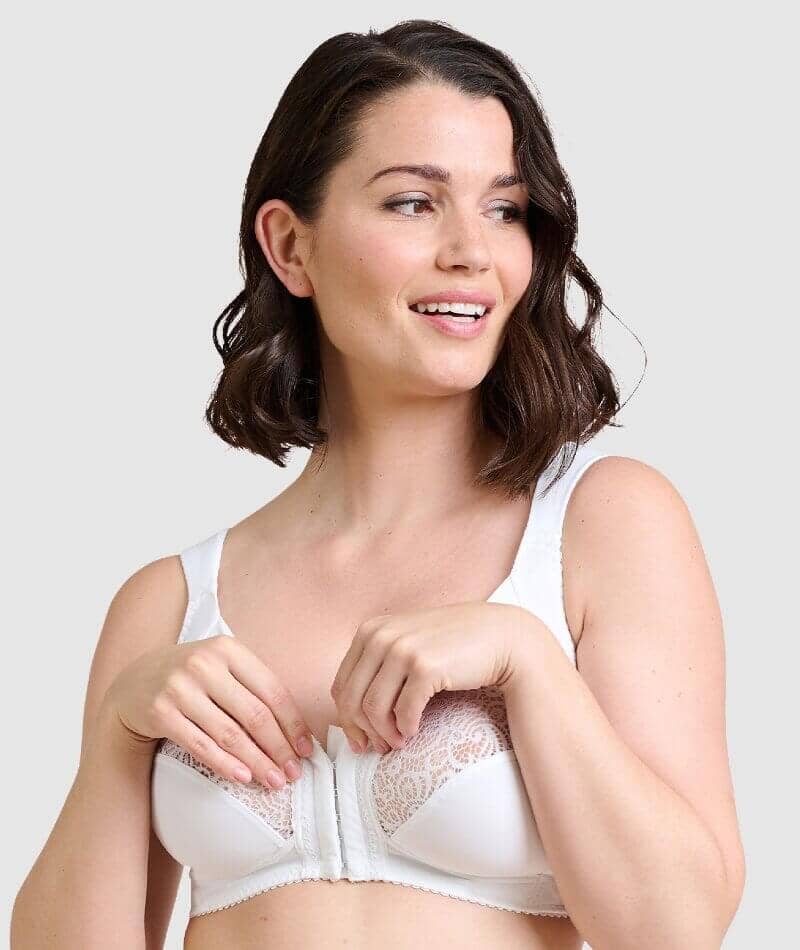 Wire Free in 52A Bra Size White Contour and Full Cup Plus Size