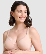 Sans Complexe Perfect Shape Wide Strap Underwired Minimiser Bra - Nude Bras 