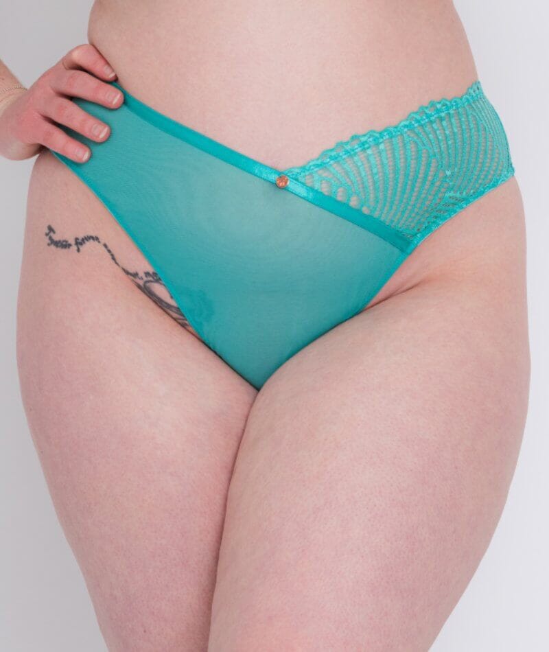 Scantilly Authority Thong - Blue Lagoon Knickers 