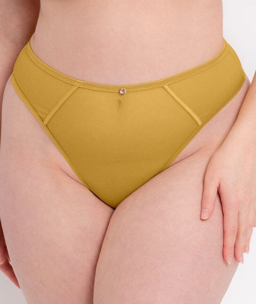 Out From Under Paradise Lace G-string in Yellow