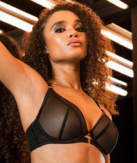 Scantilly Exposed Plunge Bra - Black Bras 