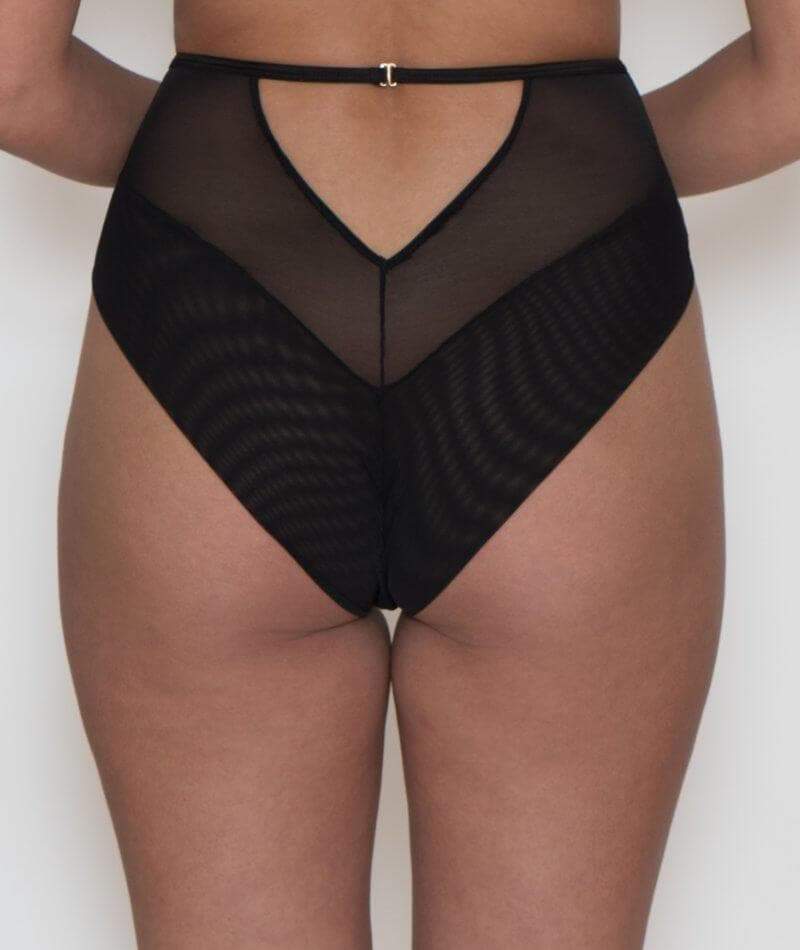 Scantilly Fallen Angel High Waist Brief - Black Knickers 