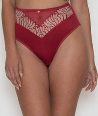 Scantilly Fallen Angel High Waist Brief - Garnet Red Knickers 