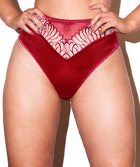 Scantilly Fallen Angel High Waist Brief - Garnet Red Knickers 