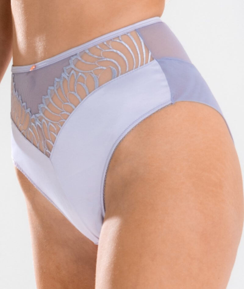 Printed seamless brief curvy in blue, 2.99€