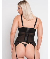 Scantilly Fascinate Plunge Basque - Black Bodysuits & Basques 