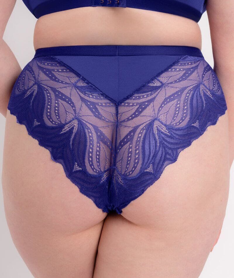 Scantilly Indulgence High Waist Brief - Ultraviolet Blue Knickers 