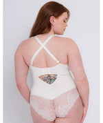 Scantilly Indulgence Stretch Lace Bodysuit - Ivory Bodysuits & Basques 