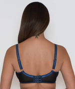 Scantilly Submission Plunge Bra - Black/Blue Bras 