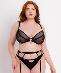 Scantilly Unchained Plunge Bra - Black Bras 