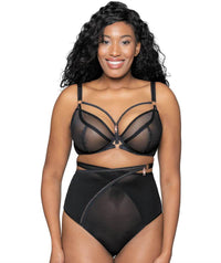 Scantilly Unzipped Plunge Bra - Black Bras 