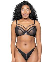 Scantilly Unzipped Plunge Bra - Black Bras 