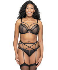 Scantilly Unzipped Plunge Bra - Black Bras 