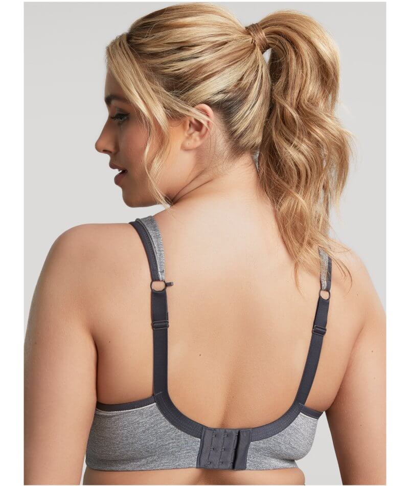 Buy Low Impact Cotton Non-Padded Non-Wired Sports Bra in Grey