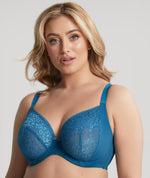 Sculptresse Roxie Plunge Underwired Bra - Atlantic Blue Bras 