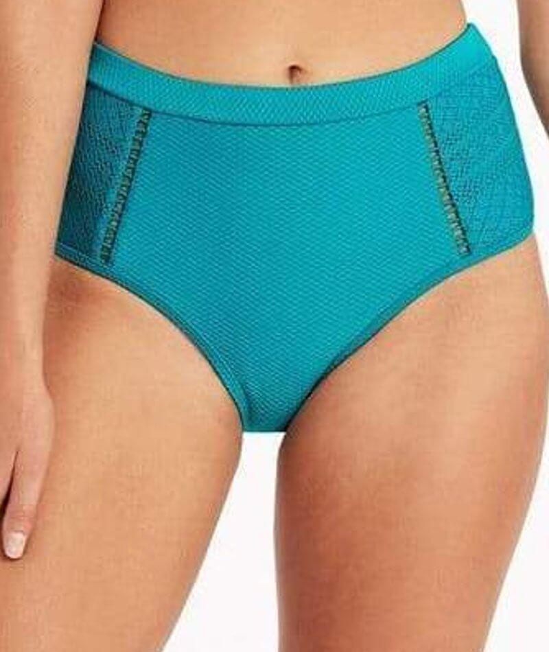 Sea Level Amazing Lace High Waist Brief - Seafoam Swim 8 Seafoam 