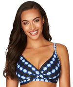 Sea Level Bandhani Twist Front DD-E Cup Bikini Top - Navy Swim 