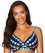 Sea Level Bandhani Twist Front DD-E Cup Bikini Top - Navy Swim 