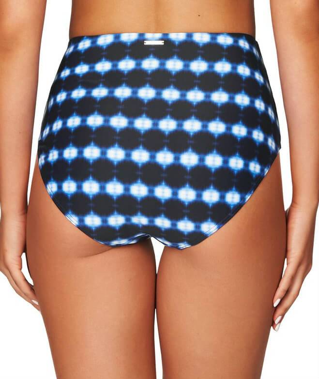 Sea Level Bandhani High Waist Bikini Brief - Navy Swim 