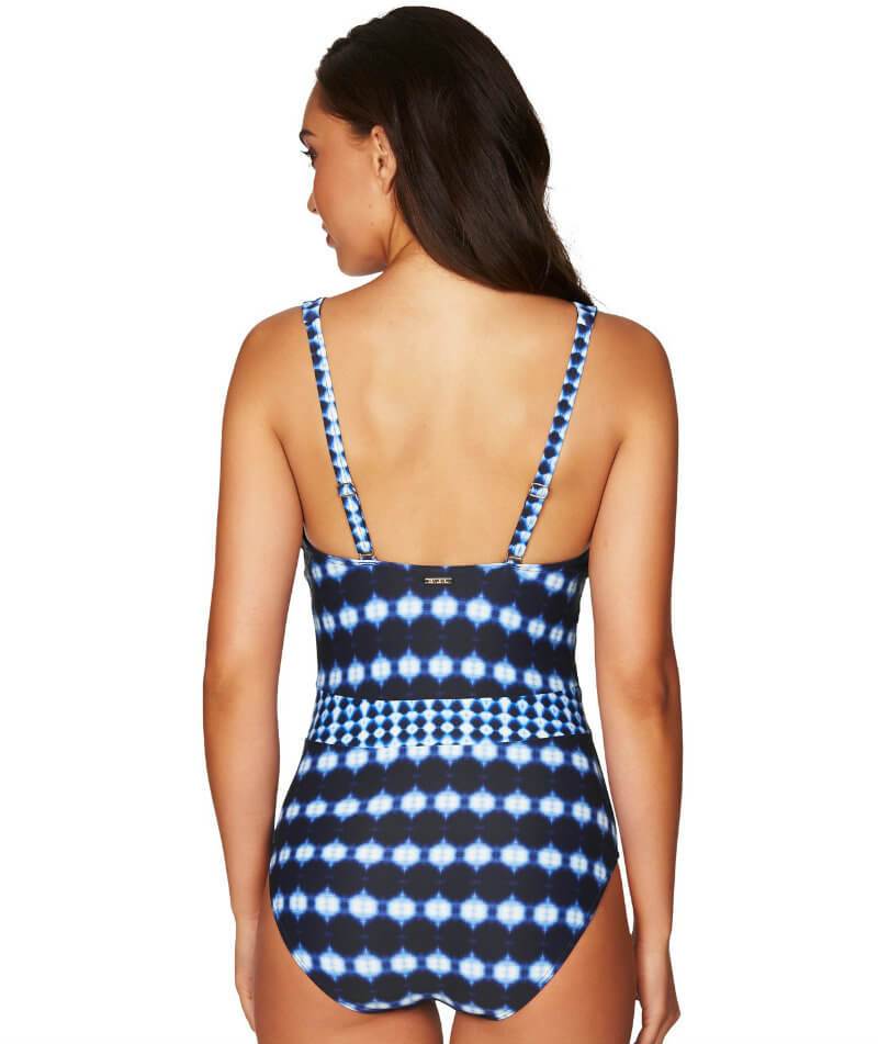 Sea Level Bandhani Spliced B-DD Cup One Piece Swimsuit - Navy Swim 