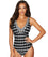 Sea Level Bandhani Tank Style D-DD Cup One Piece Swimsuit - Black Swim 