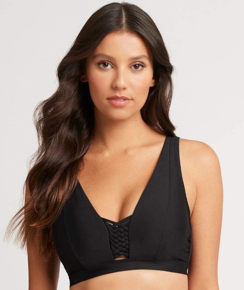 Sea Level Bella D-DD Cup Bralette - Black Swim 