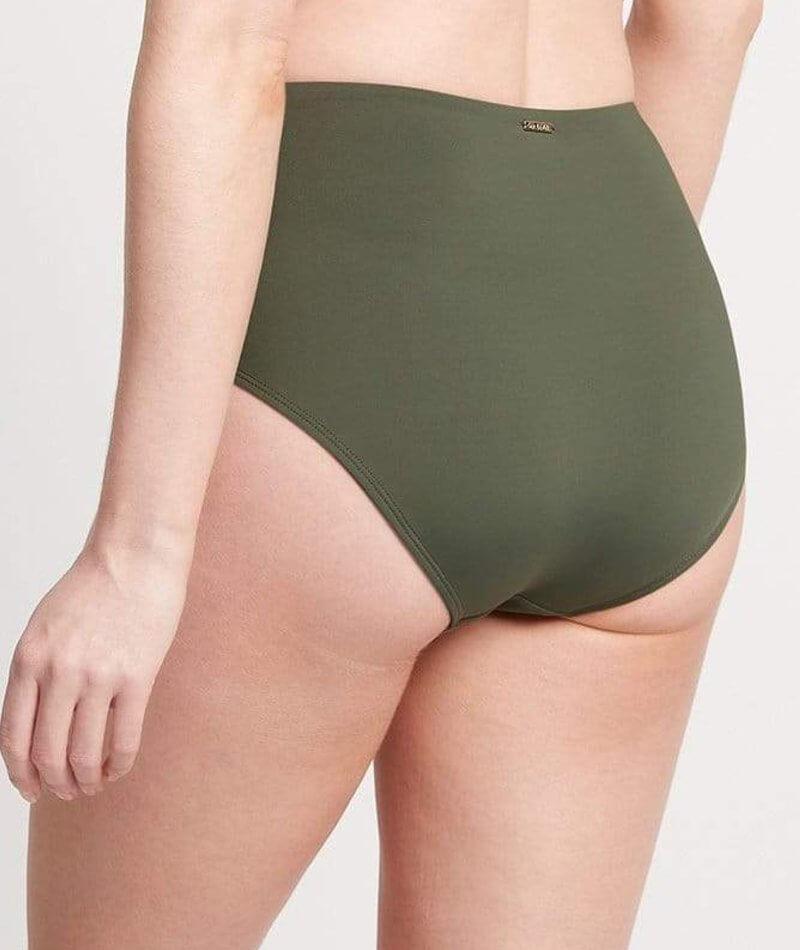 Sea Level Bella High Waist Bikini Brief - Khaki Swim 