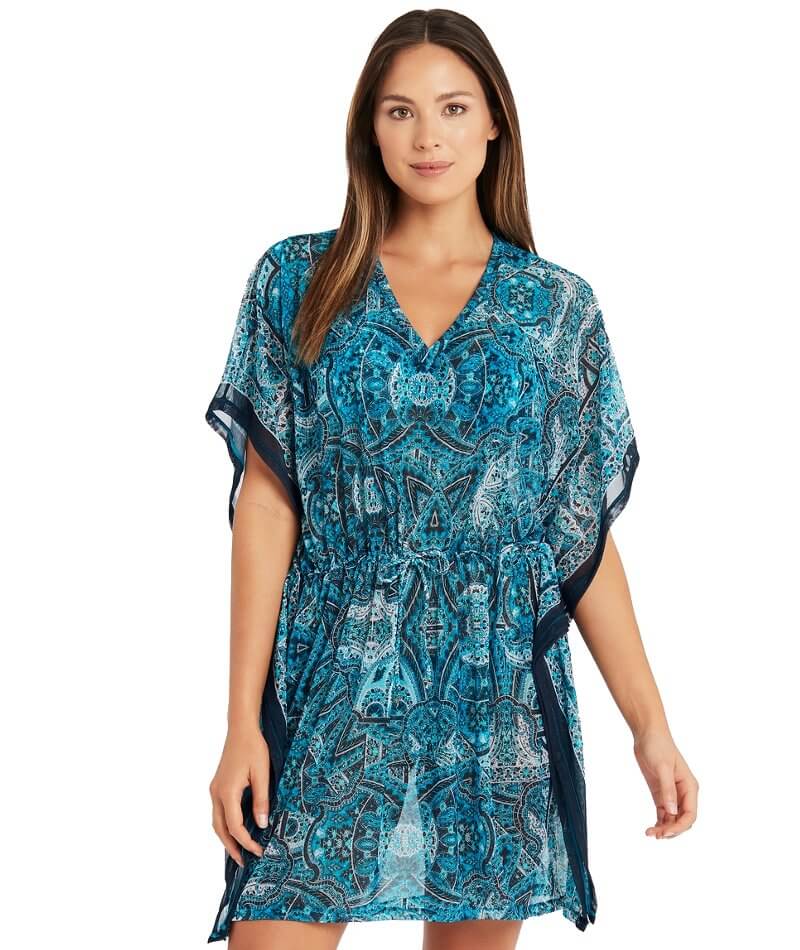 Sea Level Bella Mare Mesh Kaftan - Seafoam Swim 