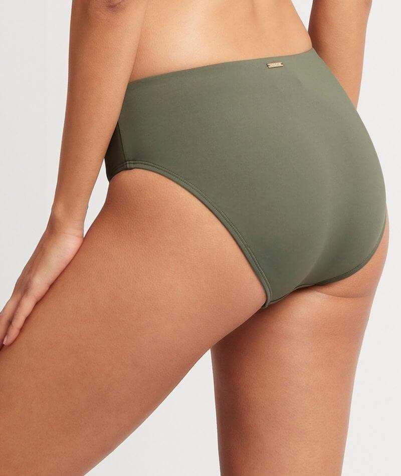 Sea Level Bella Mid Bikini Brief - Khaki Swim 