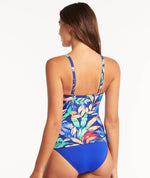 Sea Level Cabana DD-E Cup Bralette Singlet Top - Royal Swim 