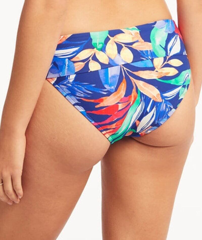 Sea Level Cabana Roll Band Bikini Brief - Royal Swim 