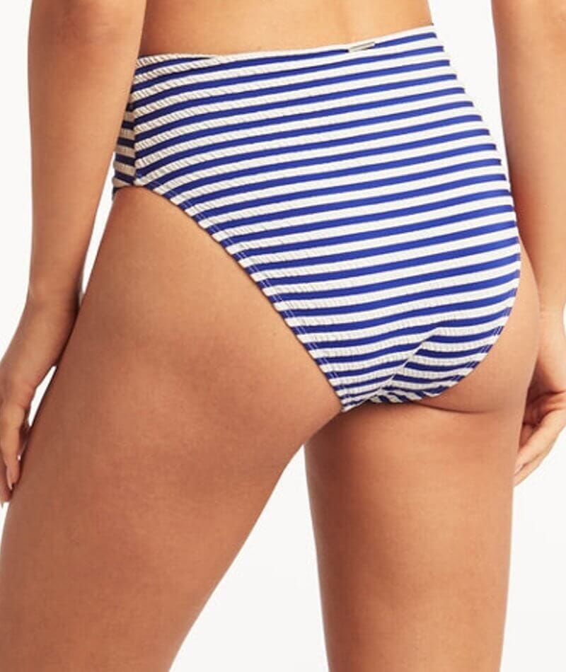 Sea Level Capri Retro High Waist With Panels Brief - Royal Swim 