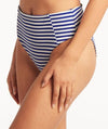 Sea Level Capri Retro High Waist With Panels Brief - Royal Swim 