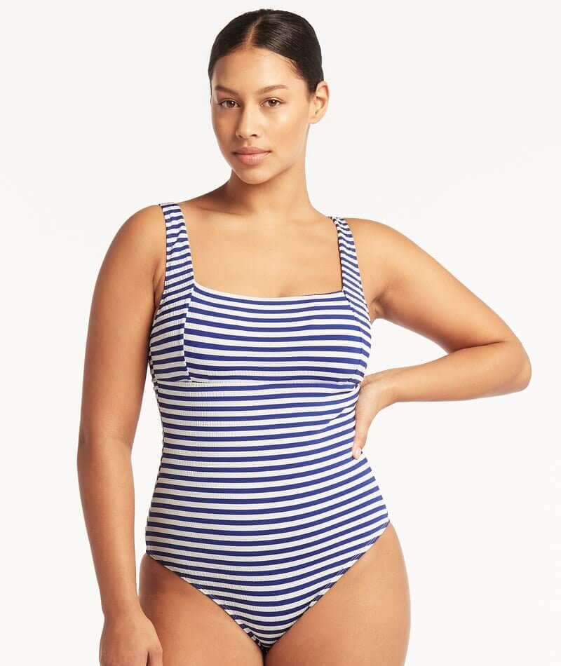 Sea Level Capri Square Neck One Piece Swimsuit - Royal Swim 