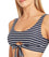 Sea Level Chamarel Tie Front Crop Bikini Top - Night Sky Swim 