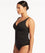 Sea Level Eco Essentials Cross Front Singlet Top - Black Swim 