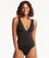 Sea Level Eco Essentials Frill One Piece Swimsuit - Black Swim 