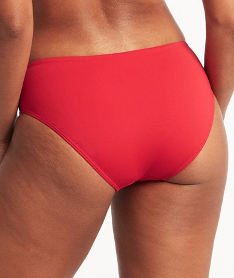 Sea Level Eco Essentials Hipster Bikini Brief - Red Swim 