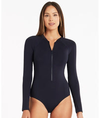 Sea Level Eco Essentials Long Sleeve A-DD Cup One Piece Swimsuit - Night Sky Swim 