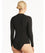 Sea Level Eco Essentials Long Sleeve Rash Vest - Full Zipper - Black Swim 