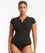 Sea Level Eco Essentials Short Sleeve B-DD Cup One Piece Swimsuit - Black Swim 