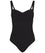 Sea Level Eco Essentials Twist Front A-DD Cup One Piece Swimsuit - Black Swim 