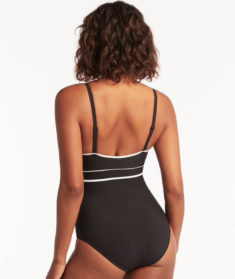 Sea Level Elite DD-E Cup Panelled One Piece Swimsuit - Black Swim 