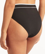 Sea Level Elite High Waiste Band Brief - Black Swim 