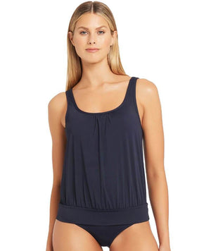 Sea Level Essentials Blouson Tank Singlet Top - Night Sky Swim 