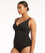 Sea Level Essentials Cross Front B-DD Cup One Piece Swimsuit - Black Swim 